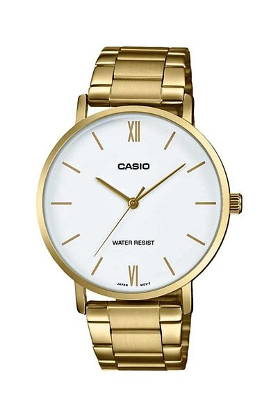 Casio Gold Color 2 Years Warranty Men's Wristwatch