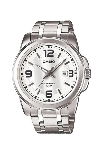 Casio White Metalic Color Men's Wristwatch
