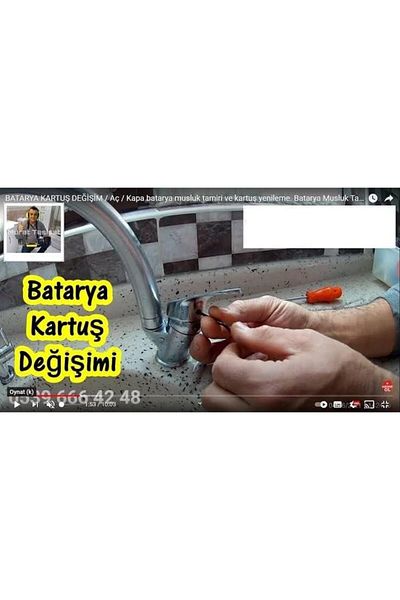 mazıdağı Metrashop On-Off Battery Faucet Cartridge 40 Liter - Flat Without Foot Cartridge 1 1113377