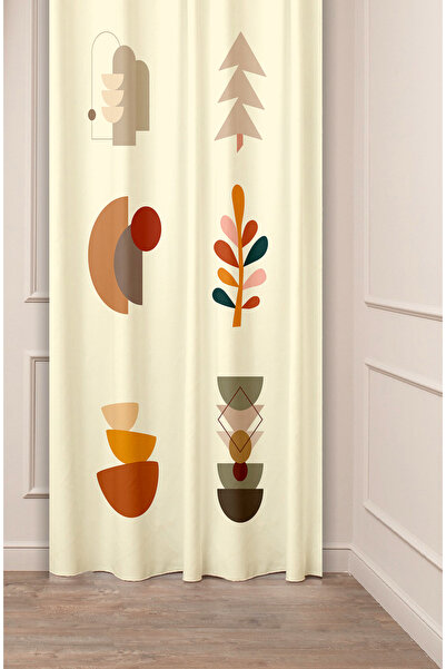 GREENDECOR Vază boemă, frunze de copac, linii geometrice, model, design speci...