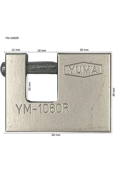 STOREMAX Ezg Padlock Sliding Shaft Horizontal Gray 60mm Ezsnshop 1065757