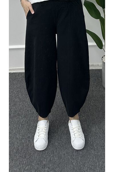 bybaharoz Linen Balloon Trousers