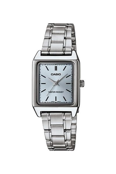 Casio Women's Wristwatch with Blue Dial and Metallic Color 24 Months Warranty