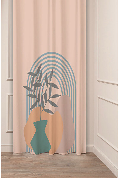 GREENDECOR Vază boemă, model cu linii de frunze de flori, design special, dig...