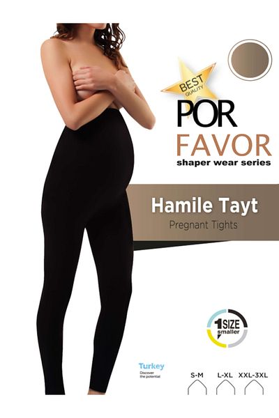 Por Favor 1 Size Reducing Seamless Maternity Leggings