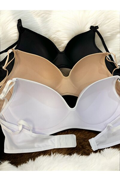 Kerem Giyim Жіночий комплект бюстгальтерів Lotus (НЕЗАПОВНЕННИЙ) з кісточками на кісточках 3-компонентний