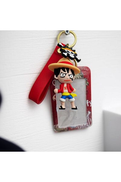 Meyra Accessories Luffy One Piece Luxury Card Holder Keychain Akbil Card Box and Keychain Bag Accessory Plush Toy