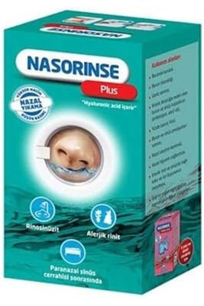 LUXE Nasorinse Plus High Volume Low Pressure Nazal Shower with Hyalunoric Acid (with 25 Sachets)