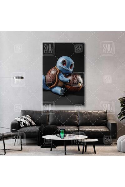 SML TABLO Pokemon Lüks Poketopu Squirtle Çizgi Film Karakteri Dikey Kanvas Tablo