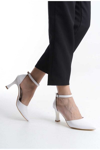 JVC STILETTO DE FEMEI, ALB, PULPĂ, TAC ÎNALT