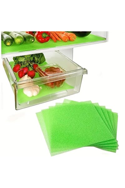 MiniStand Buzdolabı Sebzelik Içi Küf Koruyucu Nem Önleyici 6'lı Sebze Meyve S...