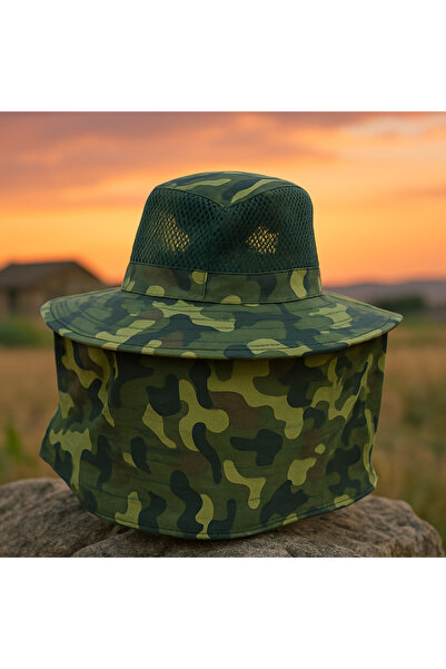 ankays Camouflage Patterned Neck Protection Fedoras Hat Women Men Fedoras Fedoras Fedoras Fedoras