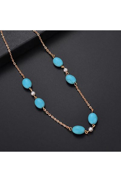SIC MODA Turquoise bead necklace Sic Moda 5345