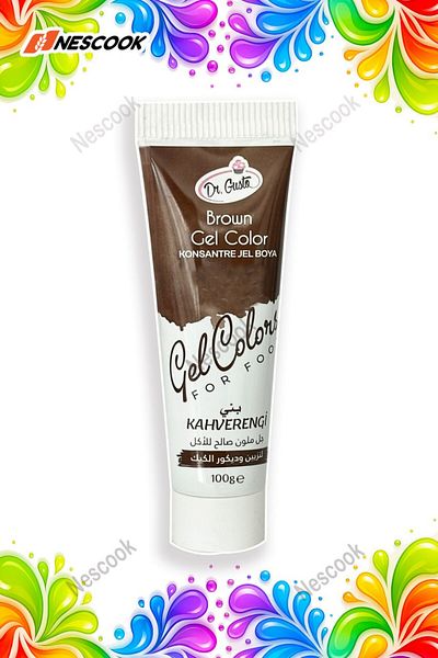 nescook Brown Tube Gel Paint 100 Gr