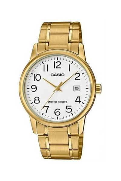 Casio Gold Color 2 Years Warranty Men's Wristwatch