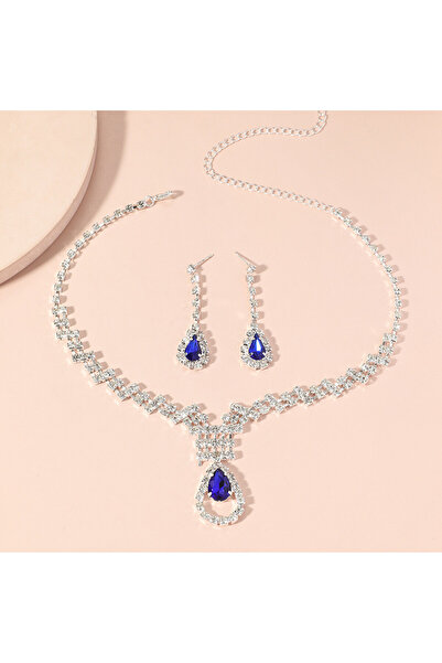 SIC MODA Fashion Blue Necklace and Earrings Set SIC MODA 5147