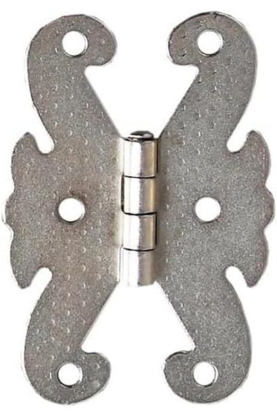 STOREMAX Ezg Hardware Butterfly Hinge Metal 40 * 65mm Nickel (2 Pieces) Ezsnshop 1065757