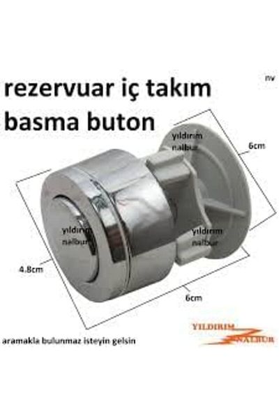 STOREMAX Interior Set Button Push Button Standard Bathroom Toilet Interior Set Button Trendbazaar 1057563