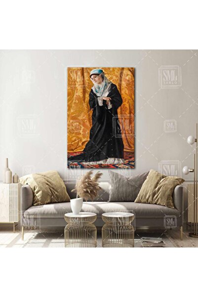 SML TABLO Osman Hamdi Bey İstanbul Hanım Efendisi Ressam Ünlü Eserler Dikey K...