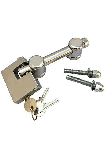 LUXE Brothers Yapi Market Door Safety Lock Apparatus National + Flat Padlock 70 mm (Set of 2) Lxsh