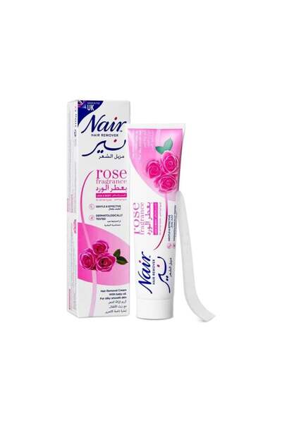 Nair نير كريم لإزالة الشعر بعطر الورد للبشرة الحساسة - 110 جم