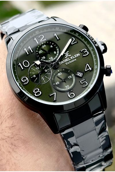 Daniel Klein Men Wrist Watch 3 Atm Waterproof Stainless Steel Band