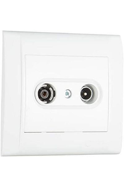 STOREMAX Ezg Defne Tv-Radio Socket, Working, White Ezsnshop 1065757