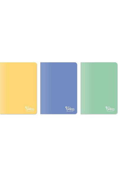 STOREMAX Sbl Colors A5 60 Sheets Ruled Notebook 3 Pack, Purple, Green, Yellow Sblshp 1064356