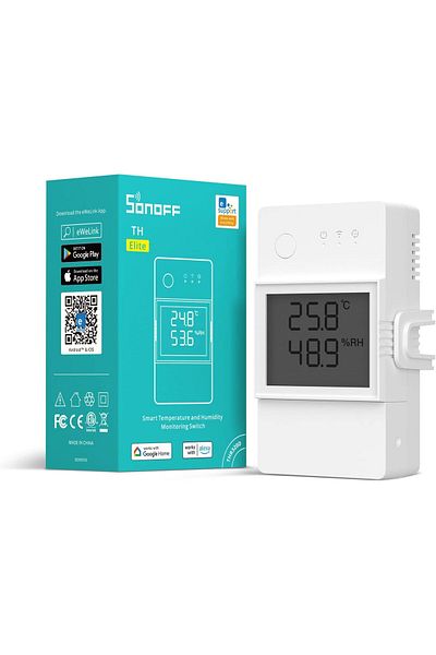 LUXE Thr320D 20A Smart Temperature and Humidity Monitoring Switch, Alexa, Google Home, Rj9 4P4C Interface Il