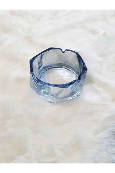 LOVYCO Scrumieră de lux din sticlă colorată cu cristale 10 cm