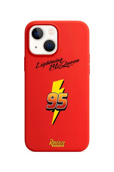 Dali Design حافظة حمراء متوافقة مع هاتف iPhone 14 Plus بتصميم MCQ