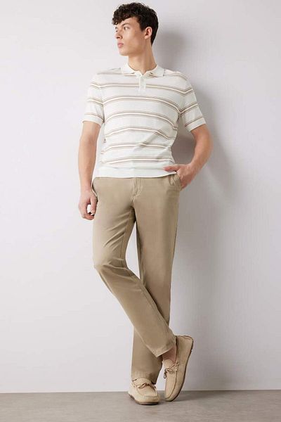 DeFacto New Season Regular Fit Regular Cut Summer Straight Leg Chino Canvas Trousers