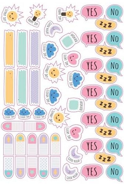 LUXE Wear Colour Kid 800+ Fun Sticker - Planner and Gift Stickers Lxshp 1055529