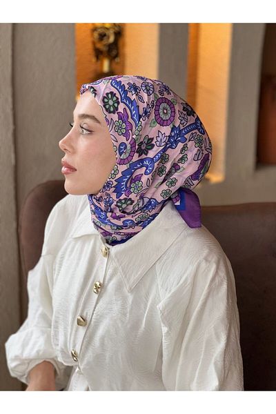 Modakaşmir Eșarfă din bumbac cu model Kay ra