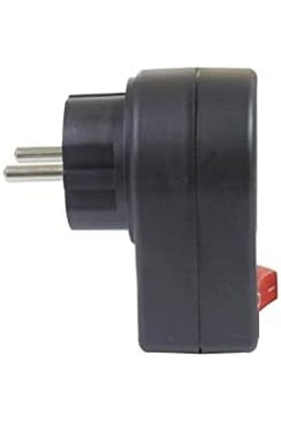 STOREMAX Sbl Black Single Switched Grounded Plug Socket Sblshp 1064356