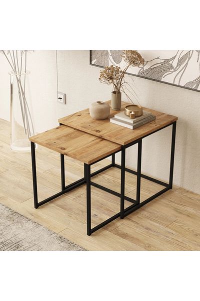 Orient 2-Piece MDF Nesting Table Set – Modern Design