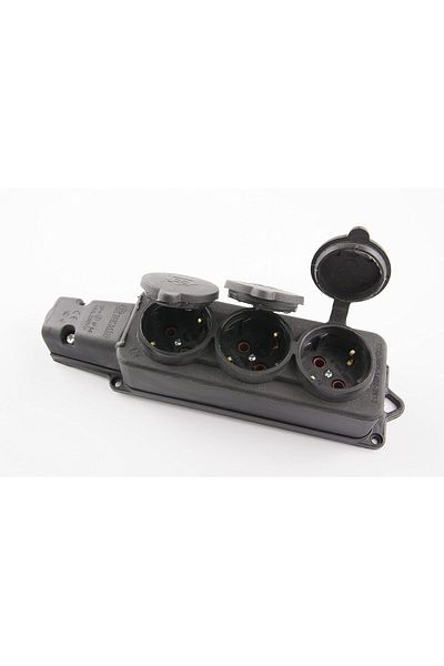 STOREMAX Sbl Socket Rubber Ip44 Group 3 * 1/16A Sblshp 1064356