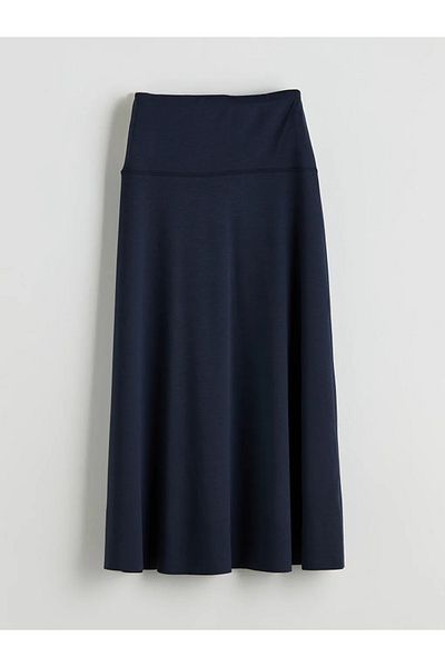 LC Waikiki LCW Vision Fusta cu talie elastică bleumarin