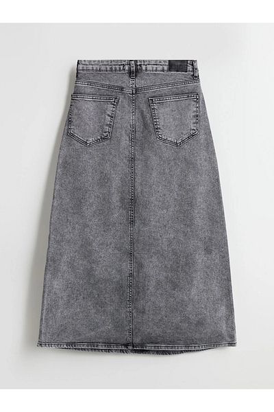 LC Waikiki Fusta de jeans XSIDE Antracit Standard Fit