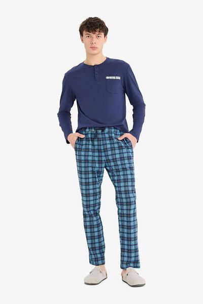 DeFacto Πιτζάμες με καρό τσέπες New Season Regular Fit
