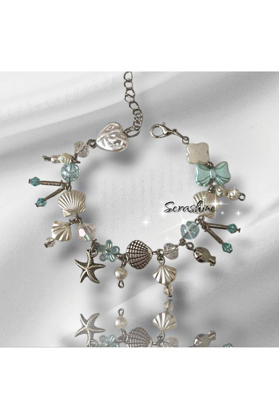 Serashine Midye Fairycore coquette y2k yenitrend charmlı bileklik