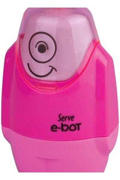 LUXE E-Bot Pencil Sharpener with Eraser Highlighter Pink Set of 4 Lxshp 1055529