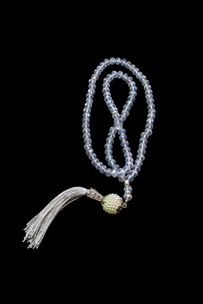 Serhat Aksesuar ve El İşçilik مسبحة صلاة هدية مكونة من 99 قطعة مزينة باللؤلؤ ...