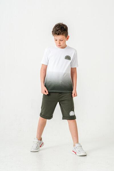 Mışıl Kids Αγορίστικο σορτς με στάμπα - Σετ μπλουζάκι