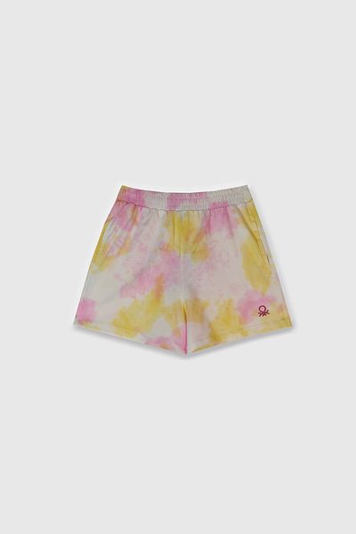 United Colors of Benetton Patterned Regular Fit Normal Waist Short Girls Short Bntg21784