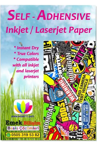 STOREMAX Ezg and Laser Compatible Sticker Strong Adhesive A4 Label Paper Matte Surface 120Gsm (20 Sheets