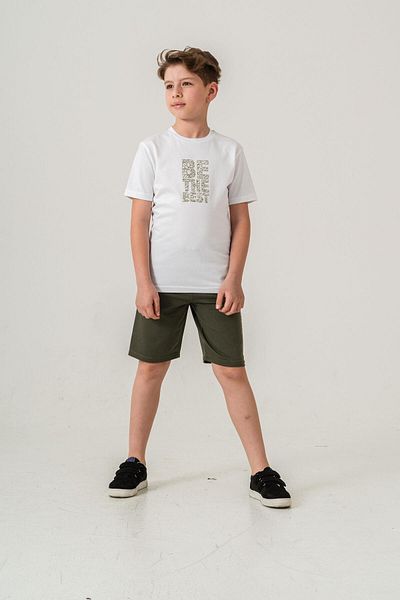 Mışıl Kids Комплект тениски и къси панталони с щампа Be The Best за момчета