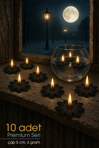 FANTASTİK SANAT ATÖLYESİ 10 Adet Suda Yüzen ve Tealight Olarak Kullanılabilen...