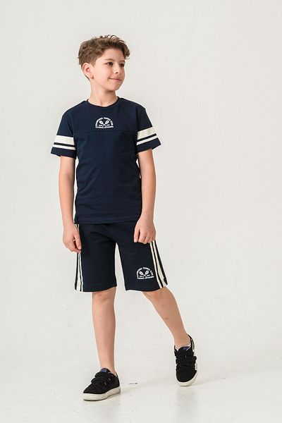 Mışıl Kids Champions Tennis Club Casual Division Ανδρικά Παιδικά Σορτς με στάμπα - Σετ μπλουζάκι