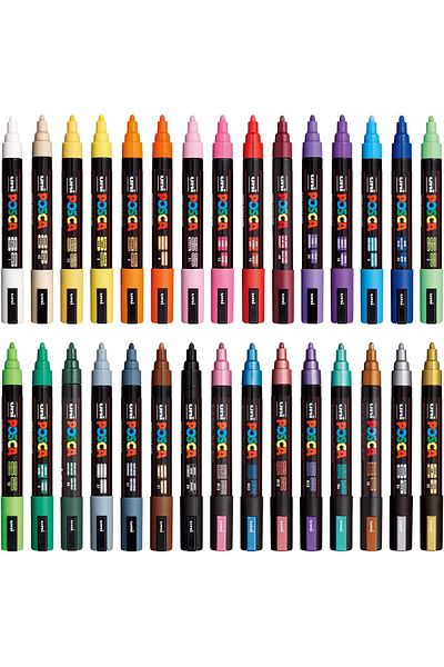 STOREMAX Posca Marker Pen 5m Set of 30 1.8-2.5 mm Felt Tip Elzfrntr 1127478
